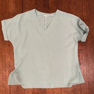 Sage green top